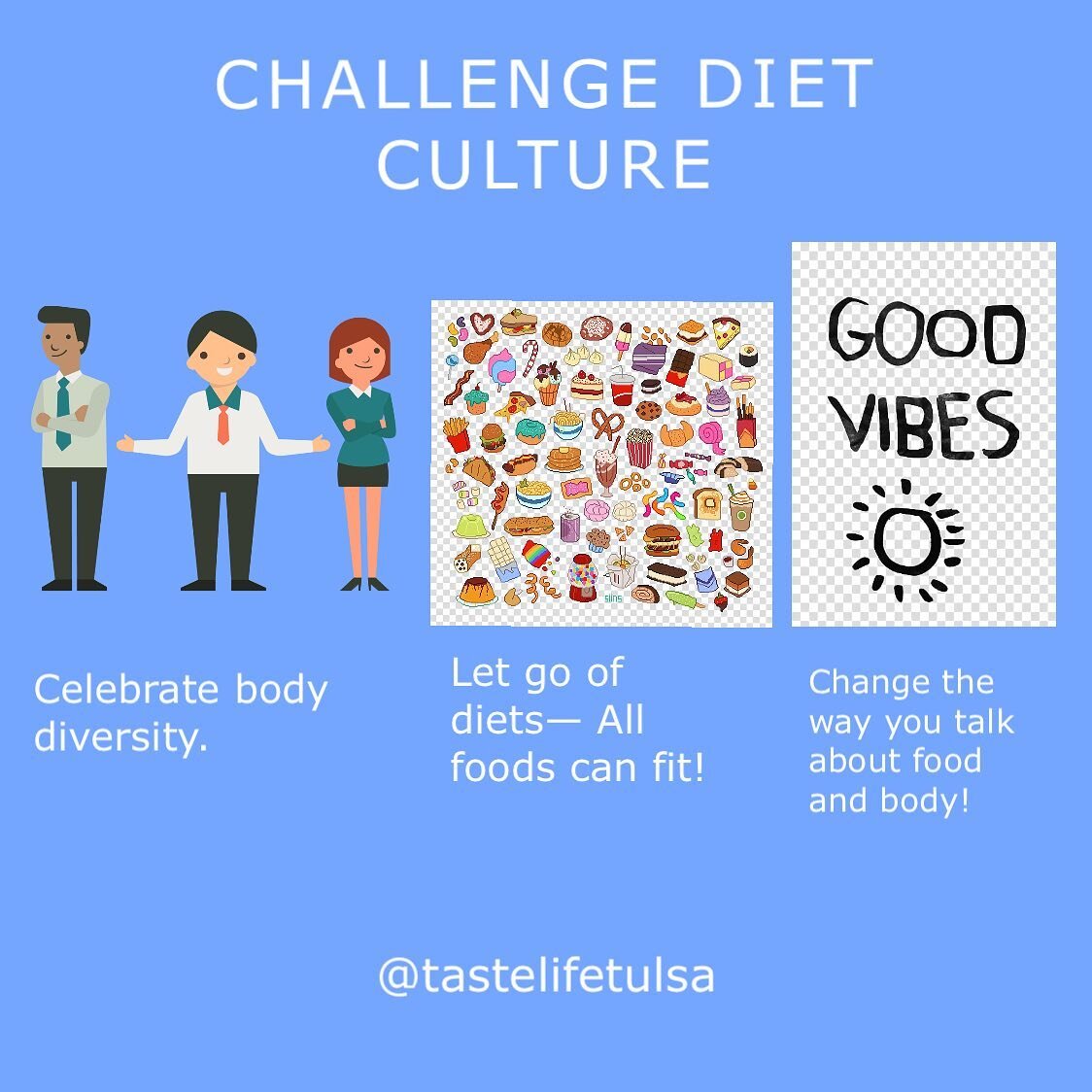 Reject diet culture. #EDrecovery #tulsa #nondietdietitian #HAES