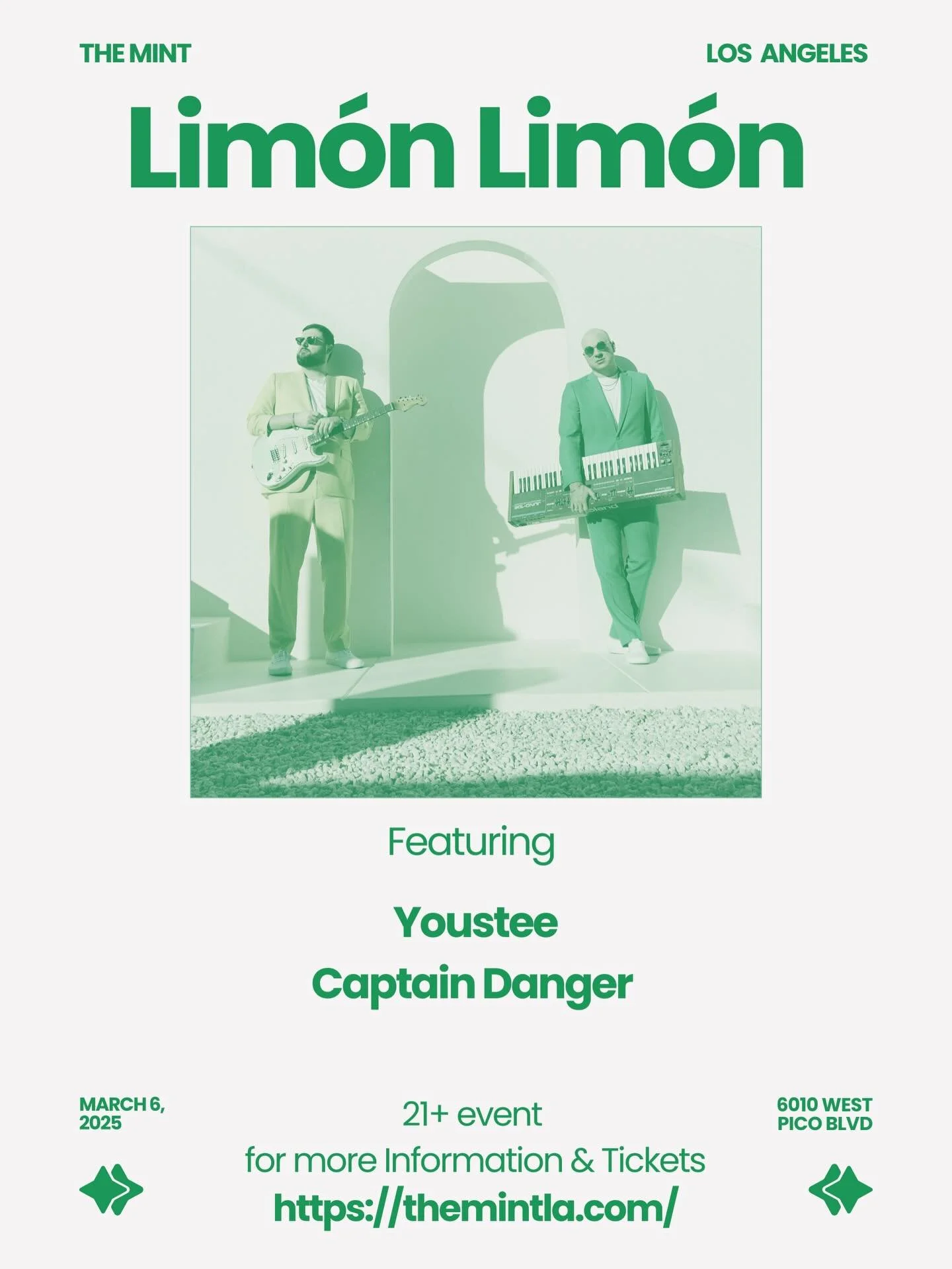 See you guys March 6 @themintla 😎
@yousteeofficial 
@captaindangermusic 
Ticket link in bio 🎟️