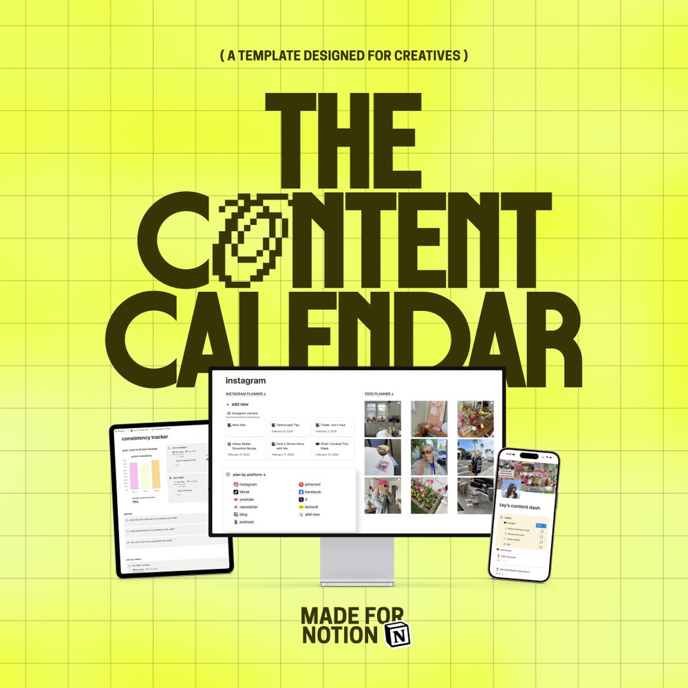 The Perfect Content Calendar & Planner