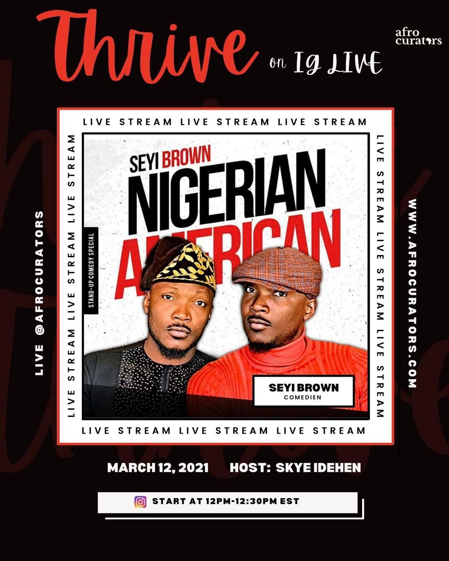 A massive congrats to @seyi_brown 🎉🎉🎉 

WE ARE LIVE on @netflix!!! On Friday we will have an IG live conversation about his journey to the groundbreaking special. Your goal is to watch the special and join us on Friday at 12pm est for a live convo