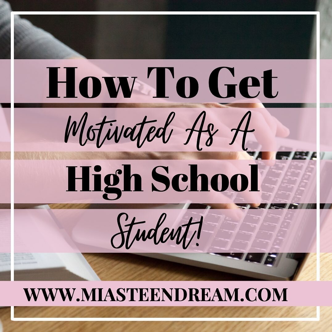 When it comes to academic and life success, especially during the midst of a pandemic, motivation and staying motivated is undoubtedly the most important thing to remember!🤩💫

While high school often makes it difficult to stay both focused and moti
