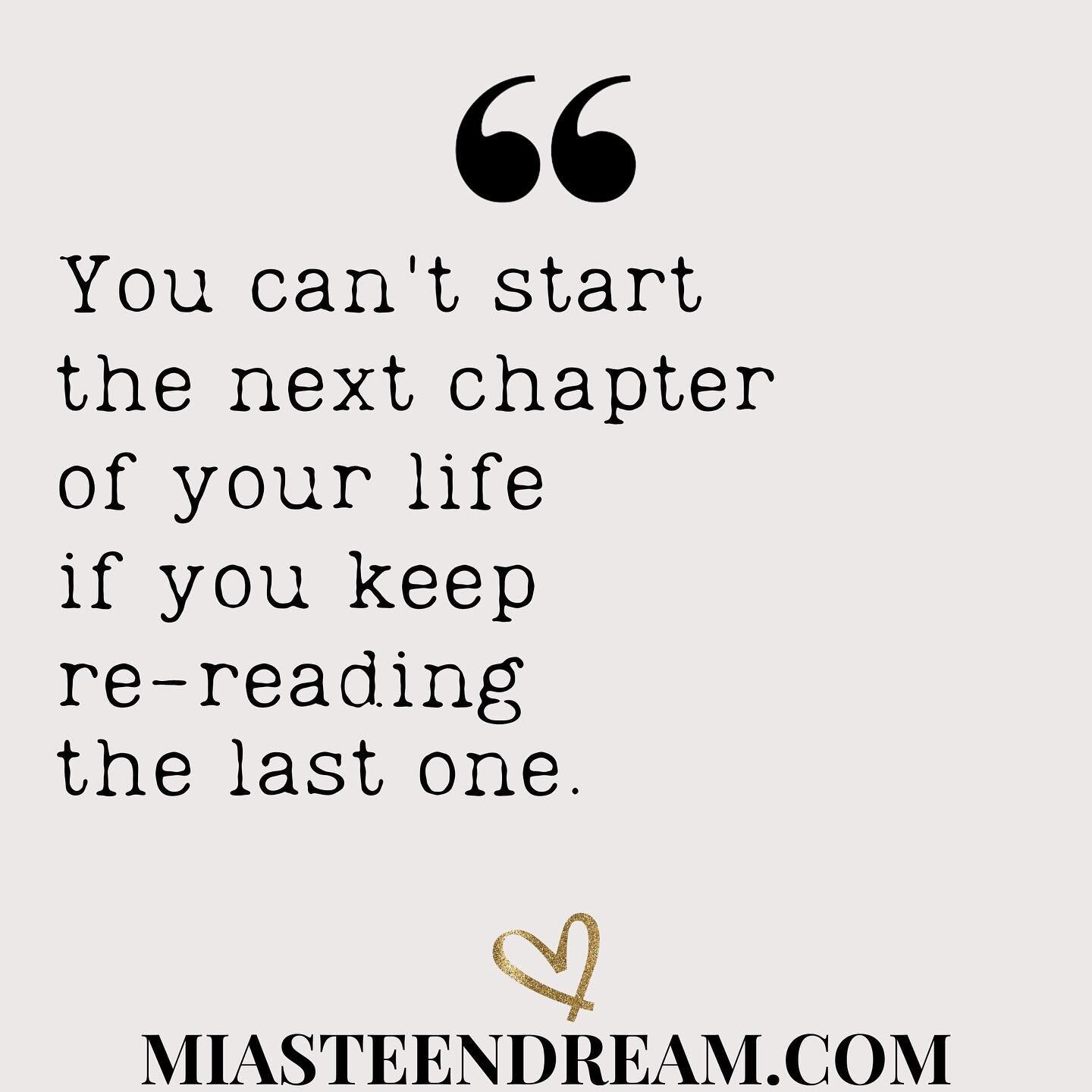 Many of us hold onto the past.😕🌩

We hold onto the things that keep us awake at night, make us feel overly angry or sad, and struggle to let go of the unchangeable past.💫😢

This quote is so true!🌸✨

To start a new chapter of your life, you need 