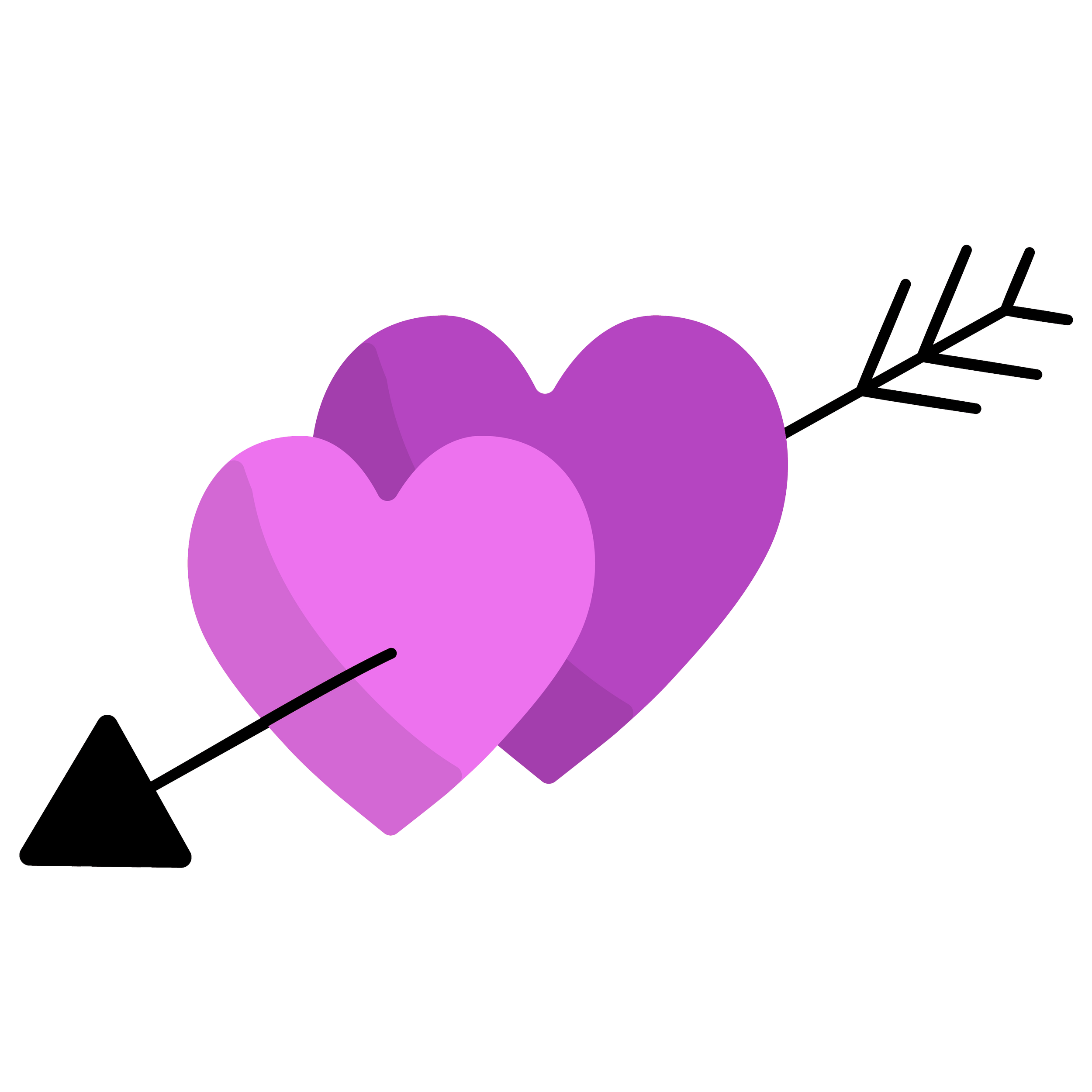 hearts with arrow