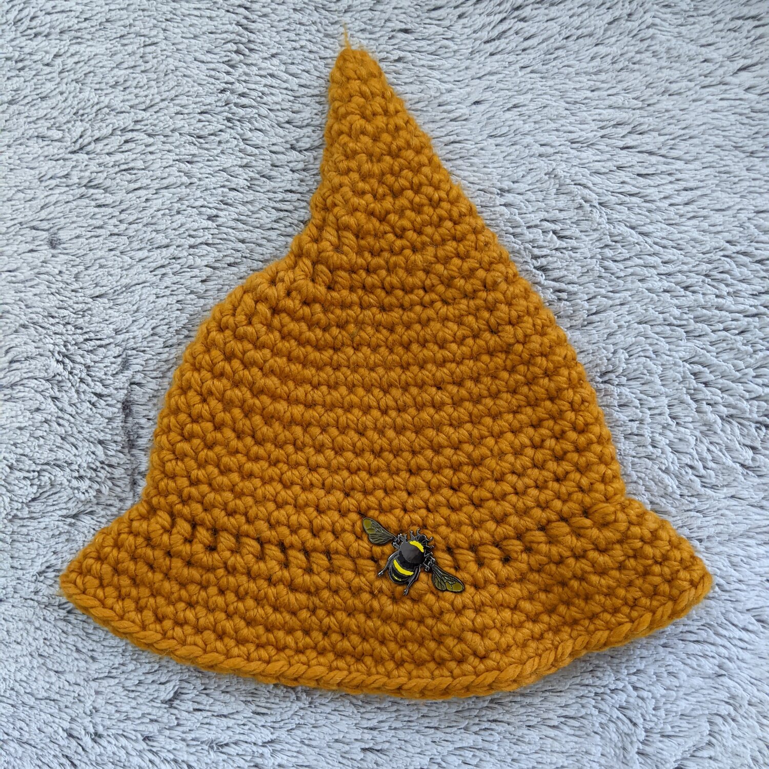 Modern Crochet Witch Hat — Ember Mischief- Fiber Art by Emmy Scanga