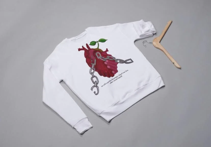 "I'm still a garden blooming.." SWEATER