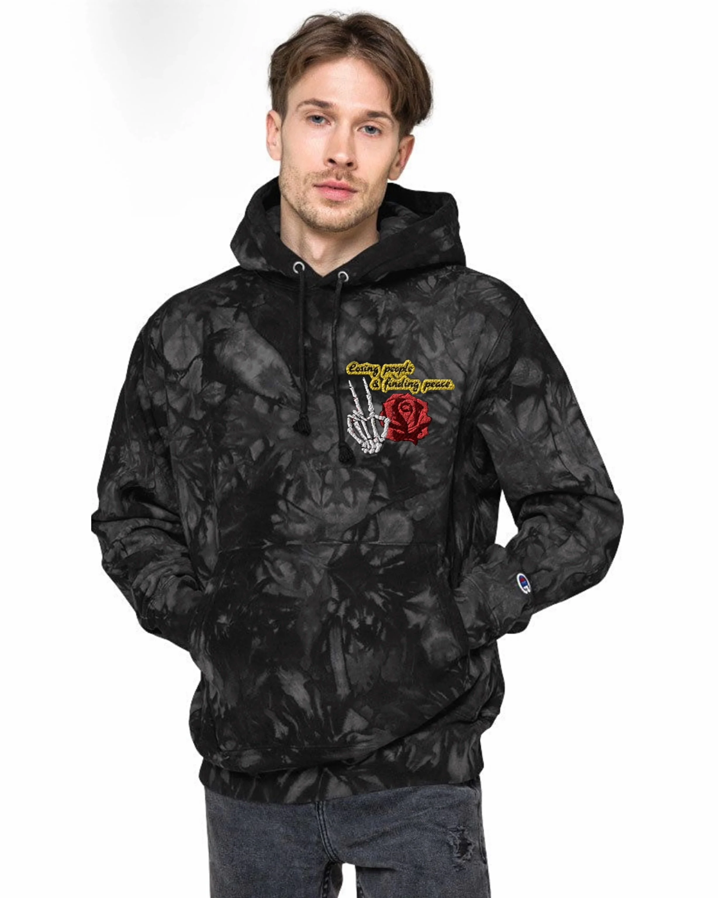 "Losing people & finding peace.." TIE-DYE HOODIE