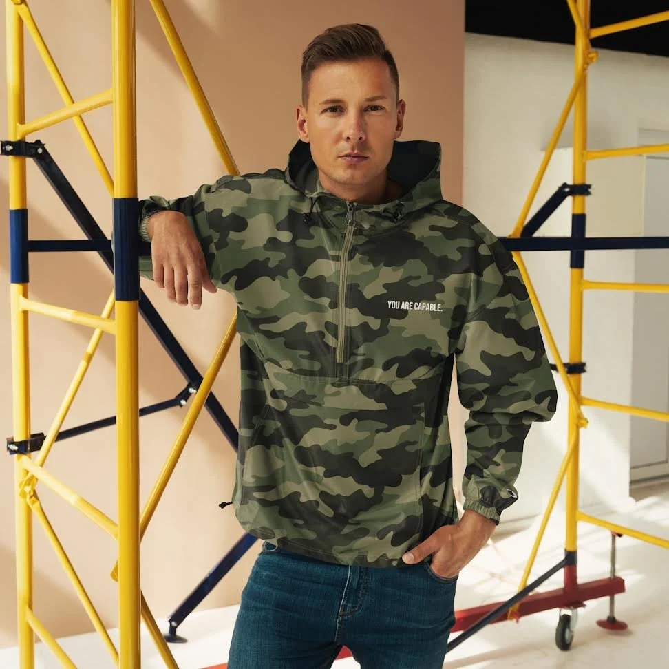 "You are capable" EMBROIDERED CHAMPION Jacket