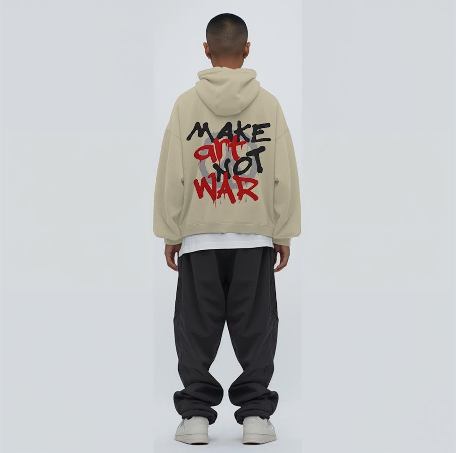 "Make ART not WAR" HOODIE