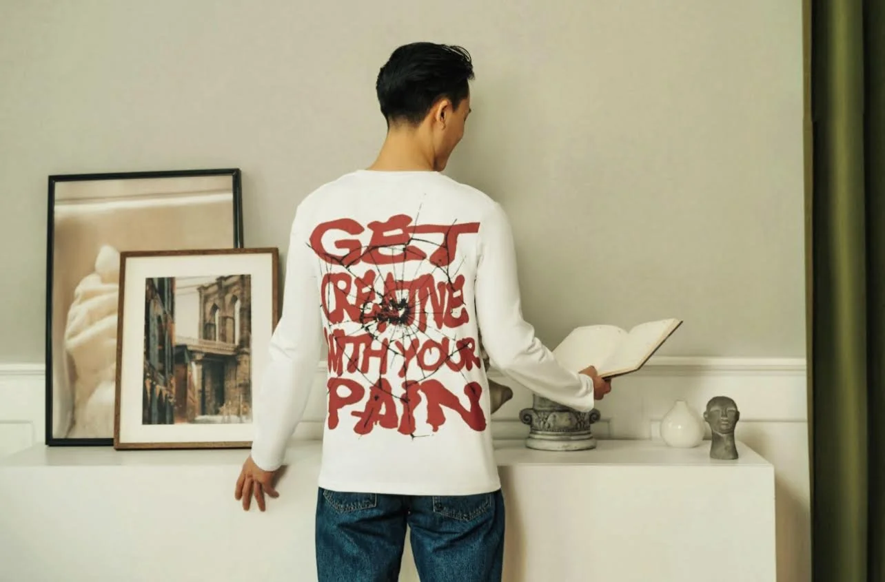 "Get creative with your pain.." SWEATER