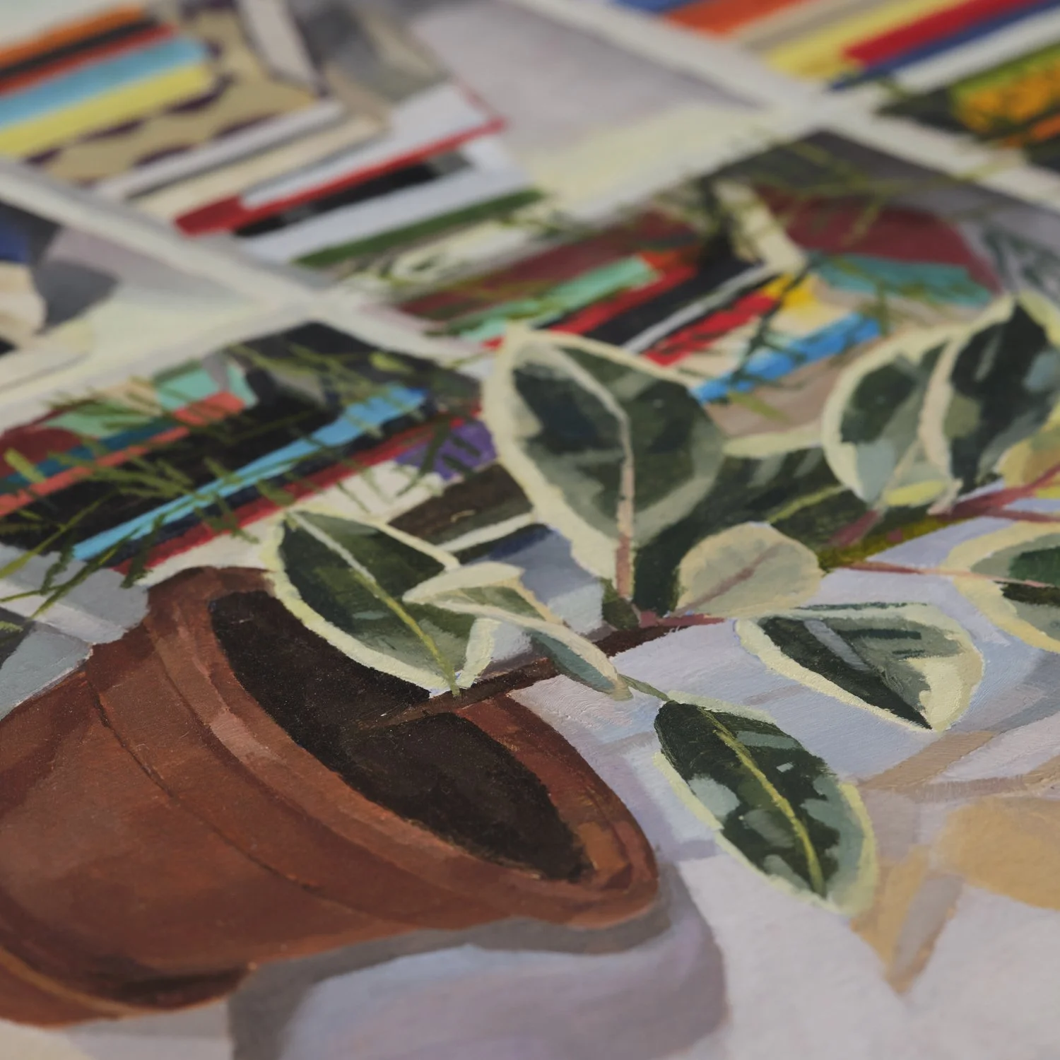 Natasha Tonkin Original Oil Painting Bookshelf