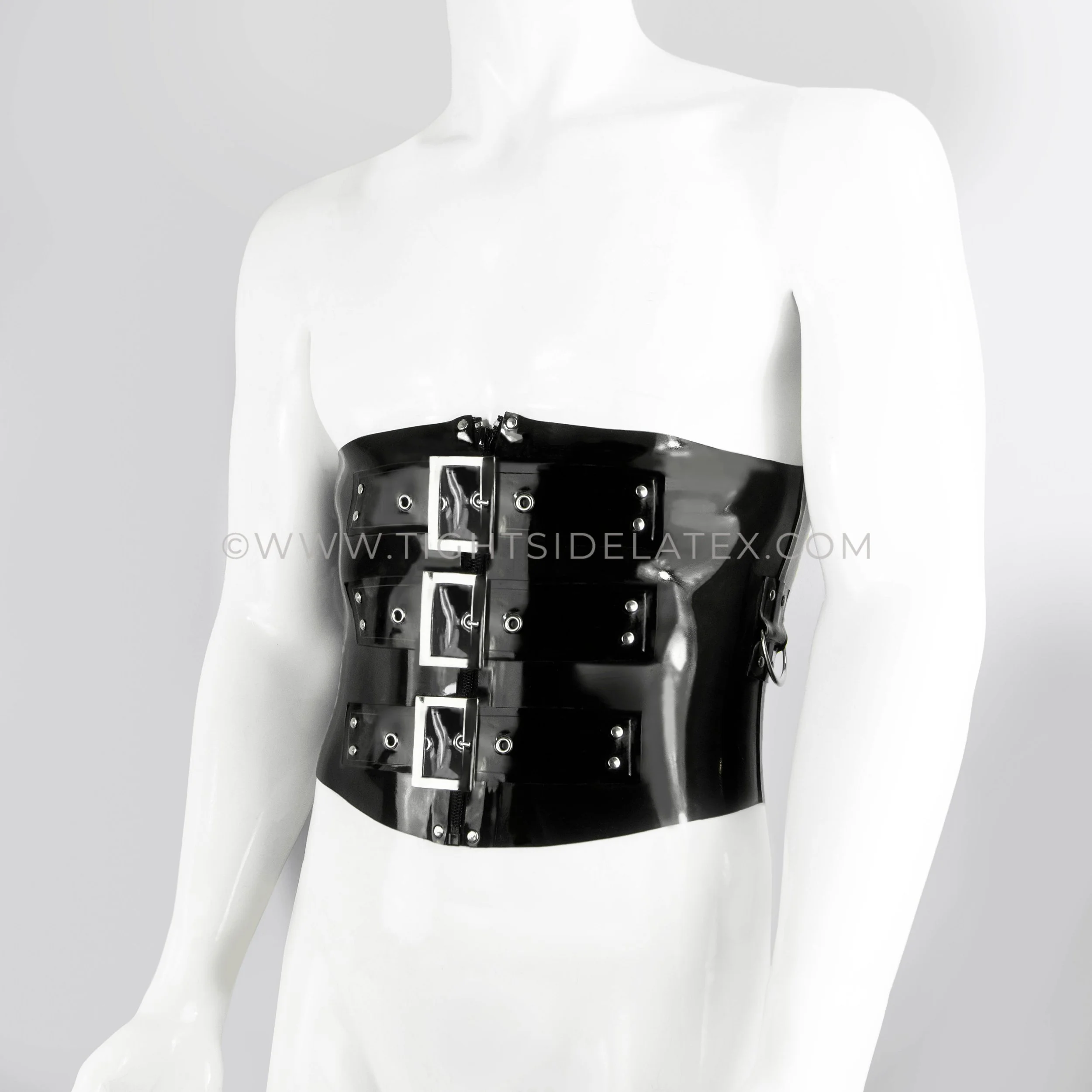 Mens Latex Corset TIGHT SIDE LATEX