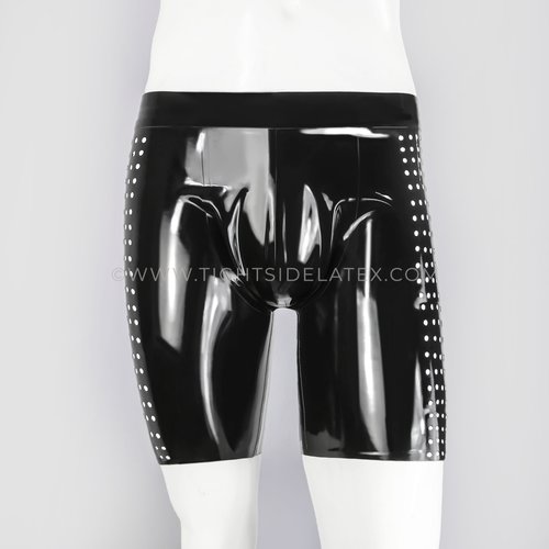 Latex Cycling Shorts With Crotch Zip - TIGHT SIDE LATEX