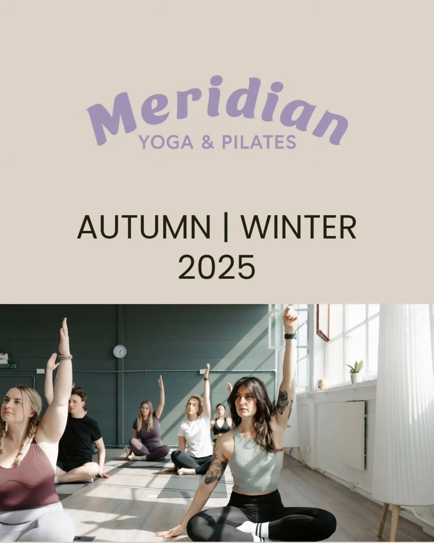 Cozy Season has arrived.

The nights are growing longer and here at Meridian Yoga and Pilates Glasgow, we're feeling the gentle pull to slow down and turn inward. Our classes are a calm space for you to rest, move and reconnect.

From the week of 10t