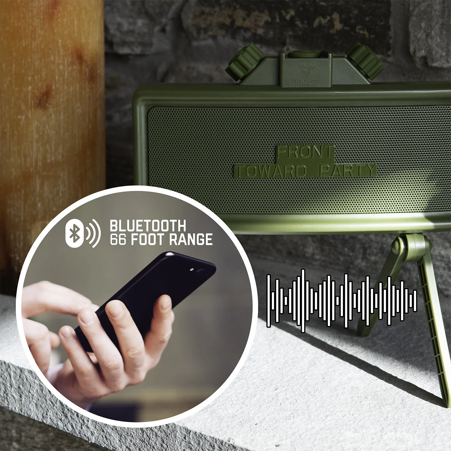 Claymore Portable Bluetooth Speaker - CATASTROPHIC INDUSTRIES