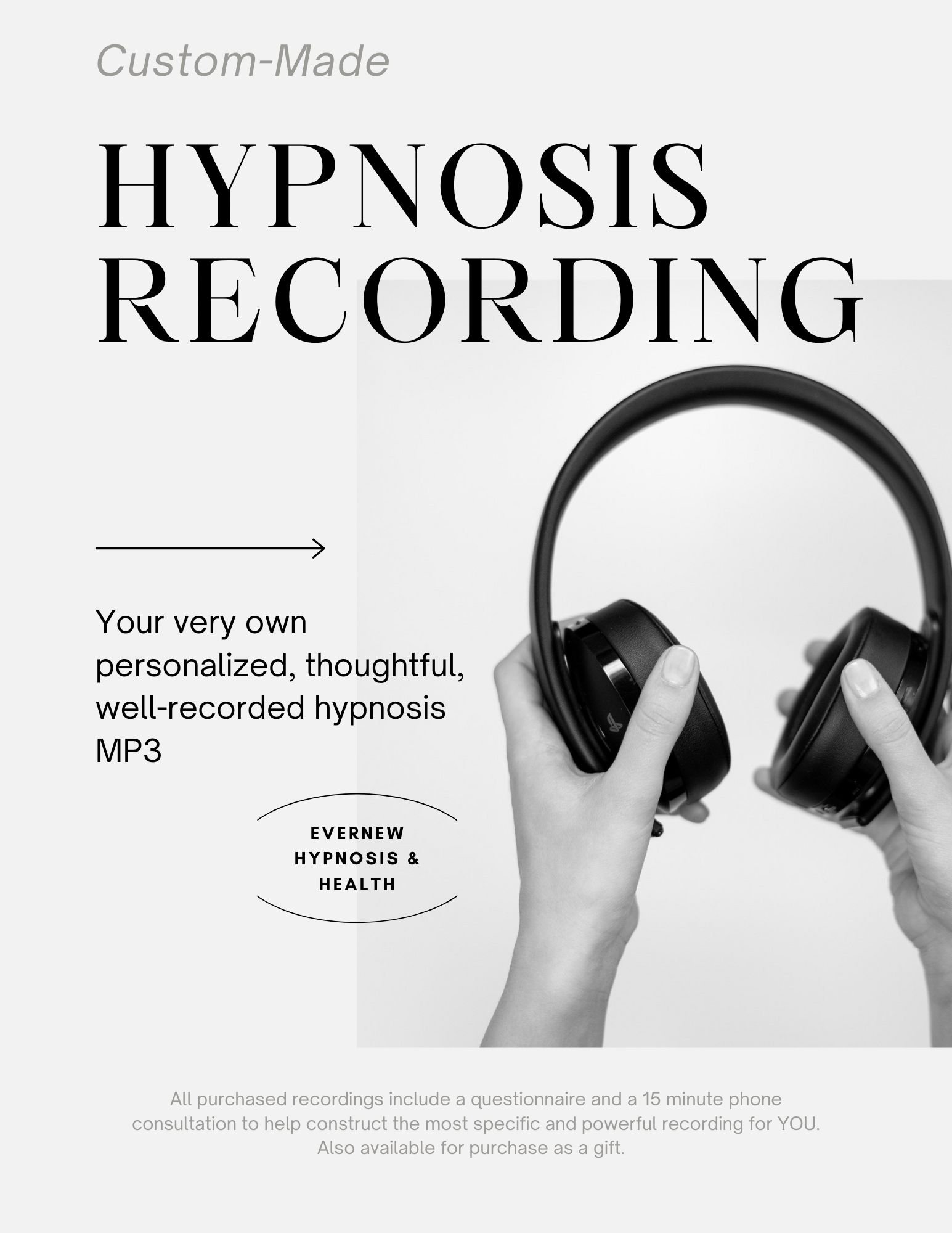 Custom-made Personal Hypnosis Recording