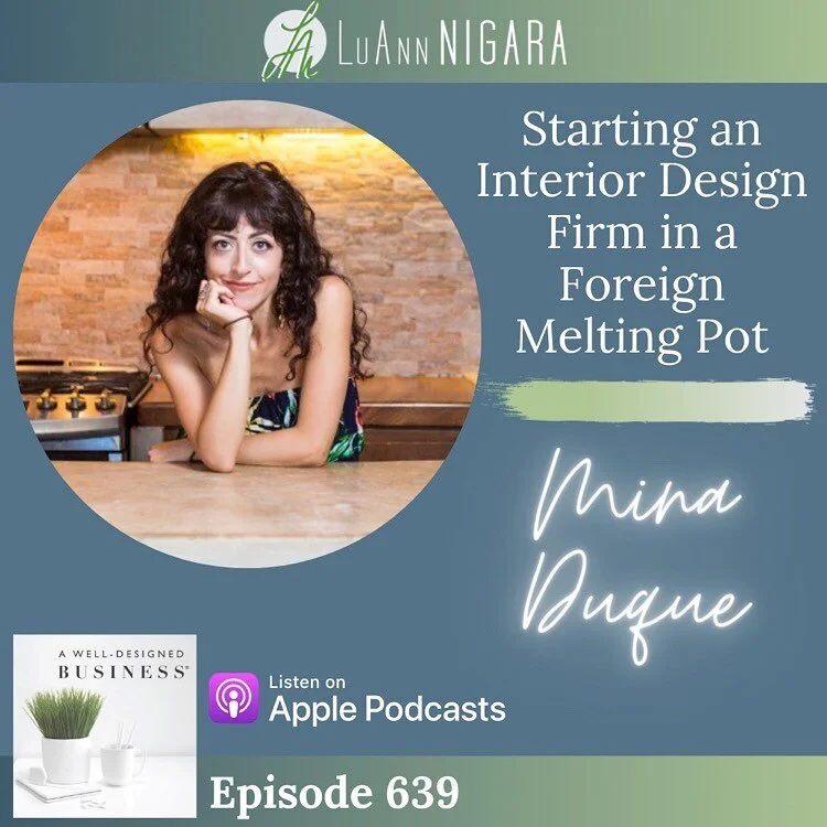 Check out the ins &amp; outs of starting and running an interior design business in Tulum in my wonderful interview with Luann Nigara from A Well Designed Business Podcast! You&rsquo;ll hear me explain: &bull; How our decision to move to tulum was e