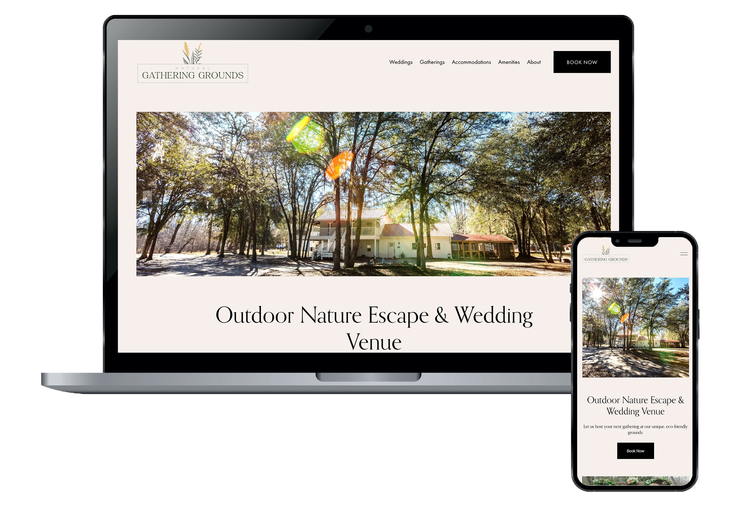 Natural Gathering Grounds Website Redesign