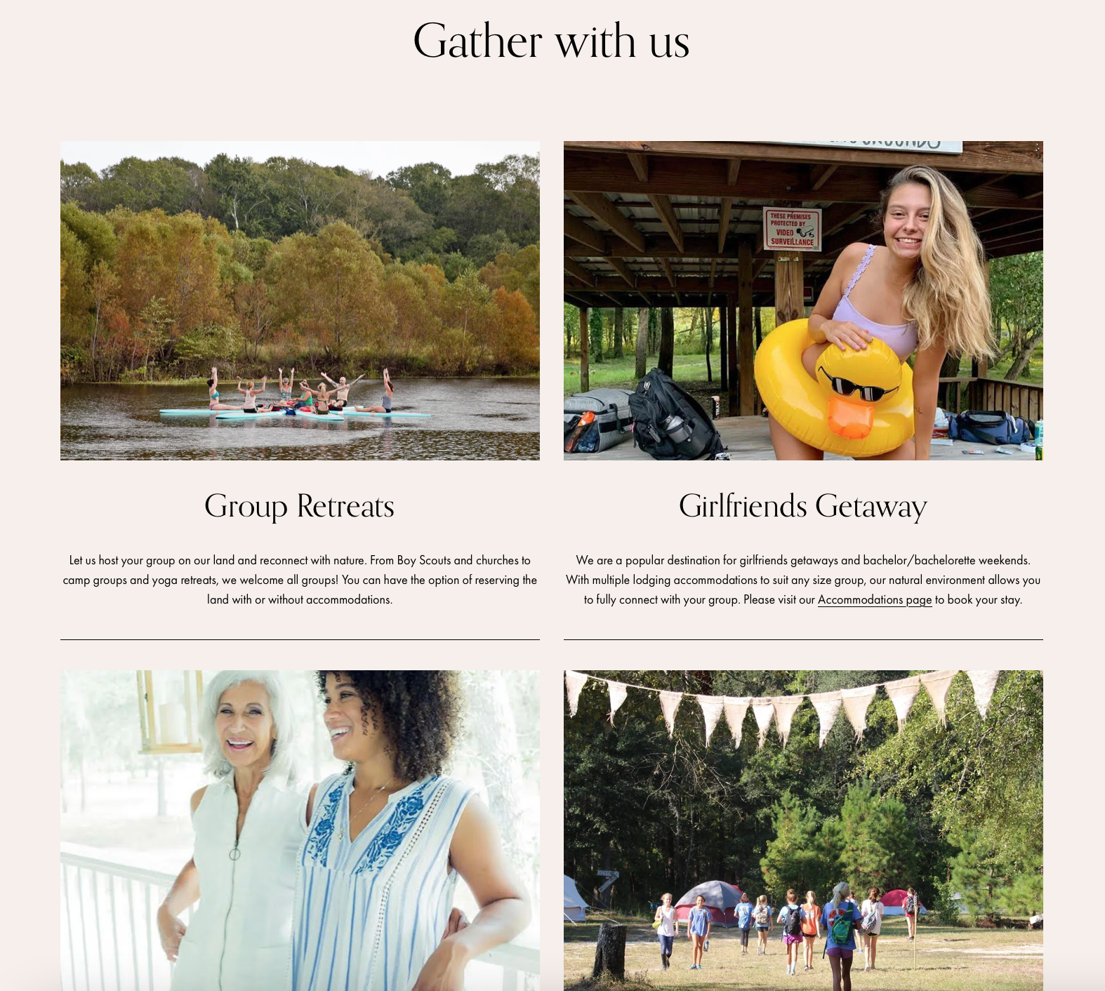 Natural Gathering Grounds - Gatherings Page
