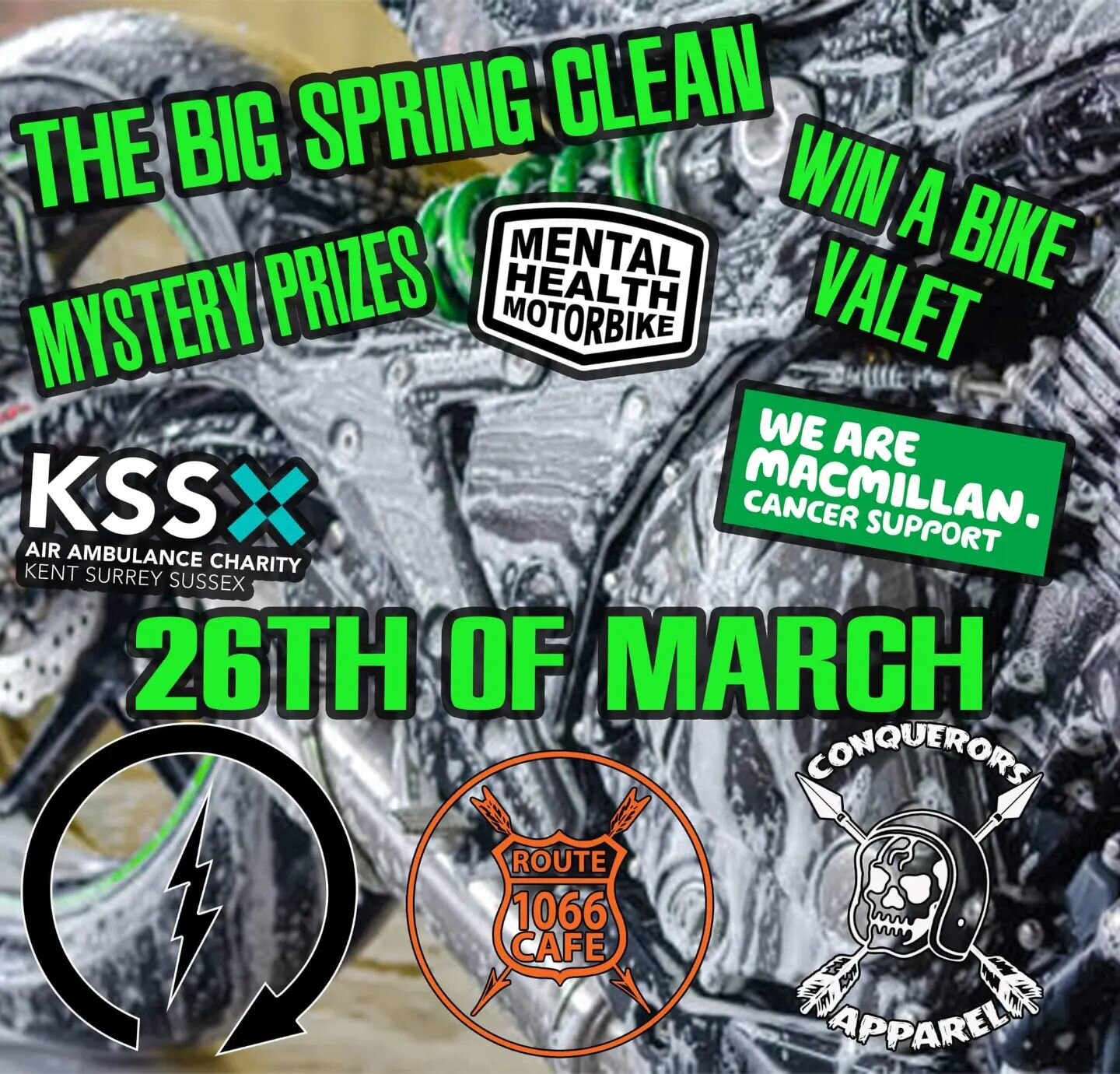 Spring is just around the corner! 

So since we've missed you all so much we've teamed up with the awesome Biker Nexus app to spoil you with the chance of winning a FREE full motorcycle valet, carried out by the fantastic Jamie at Fosters Moto Valeti