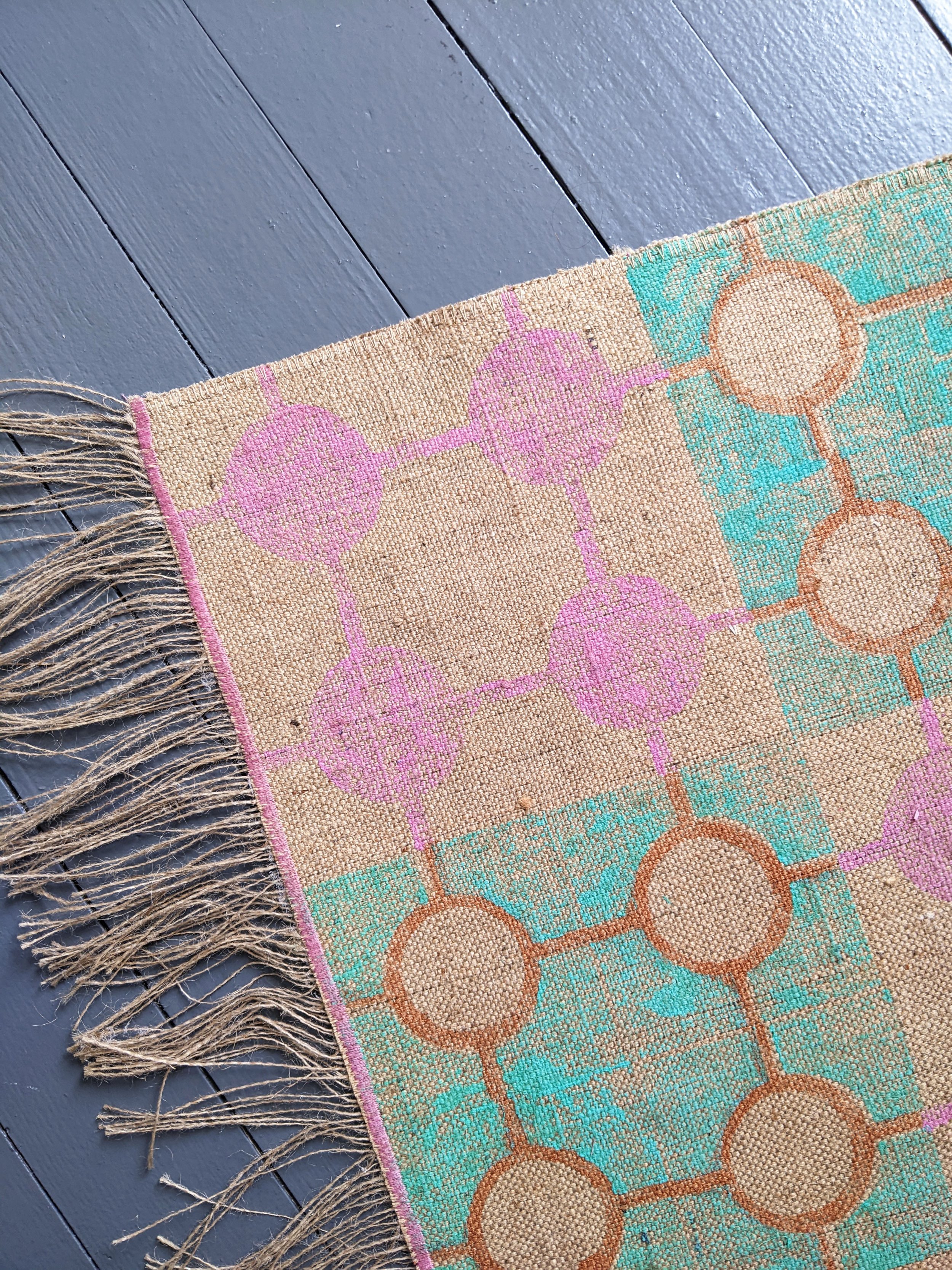 TEGELS medium rug vintage deco inspired pastel prints maximalist,  colourful home interior decor — zitozza