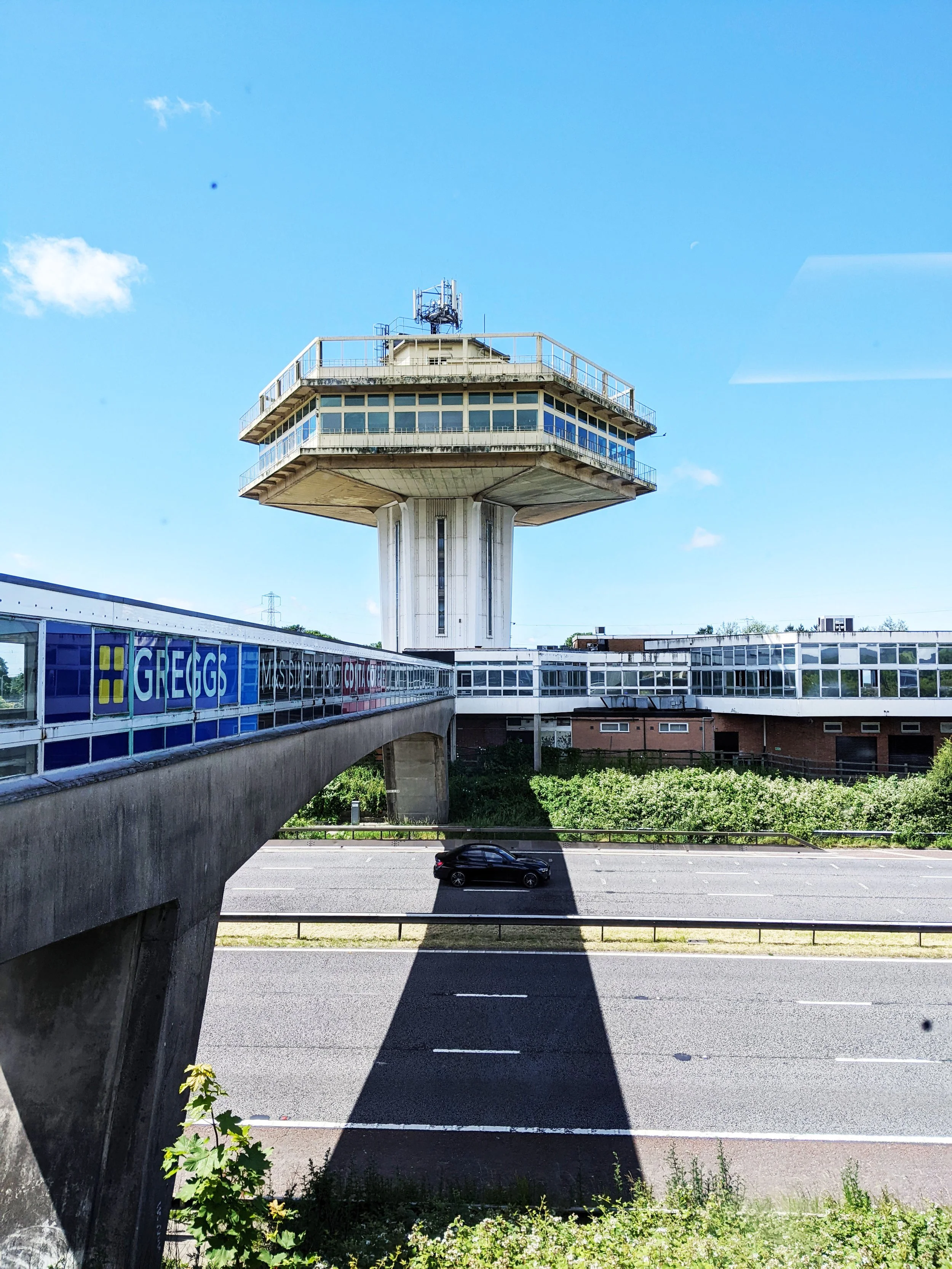 a brutalist stop - forton services