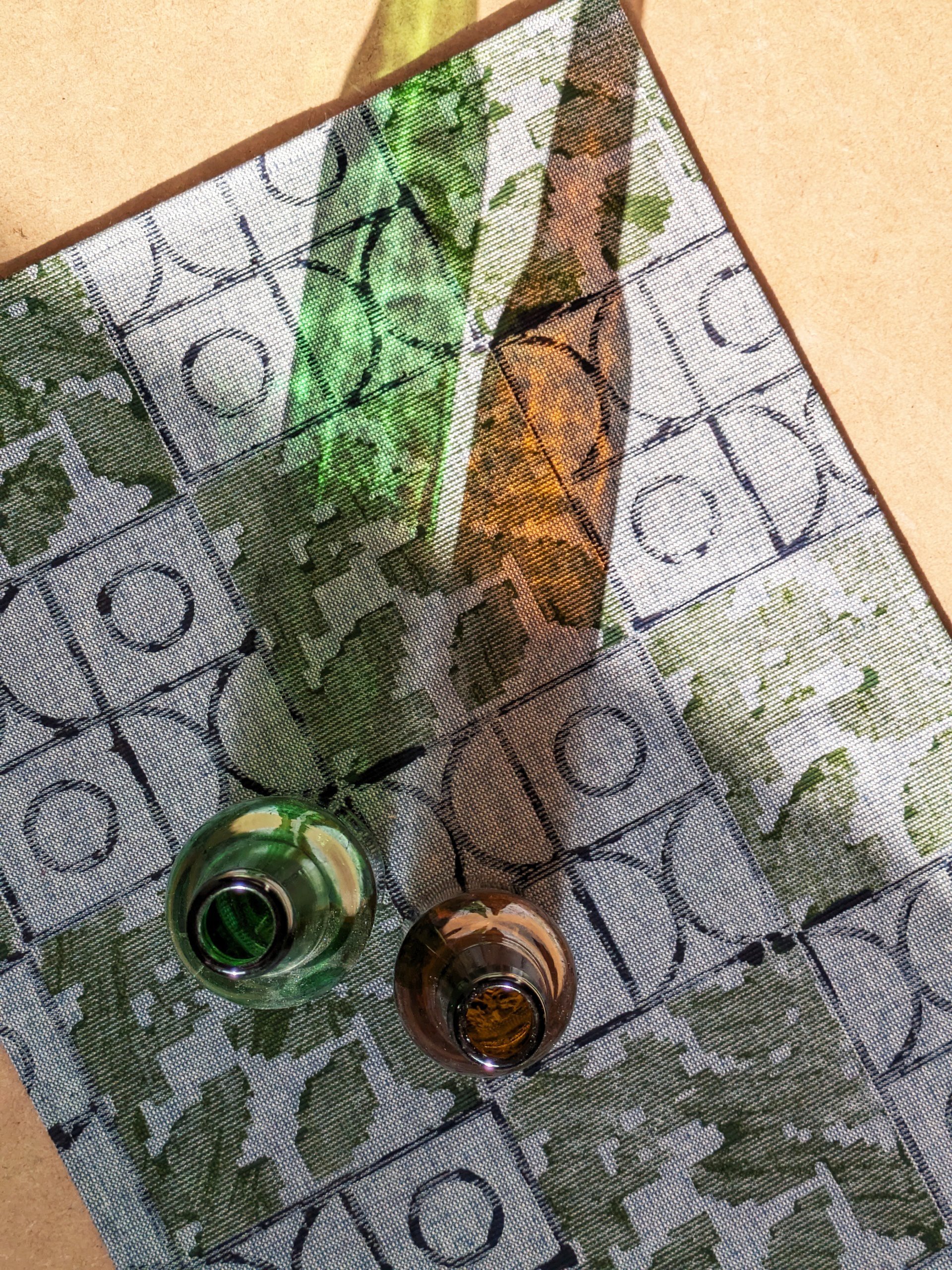 rustic table decor with botanical inspired rustic geometric print