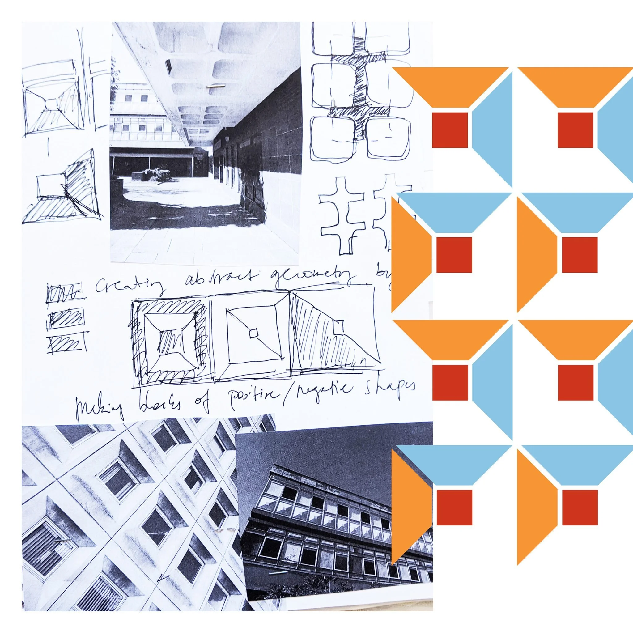 sunday inspiration 📸 one from the archive. old sketchbooks, buildings, half-formed ideas. or that's what i wanted the tutors to believe at university where a linear thought process needed to be proven (for an intuitive design process that took place