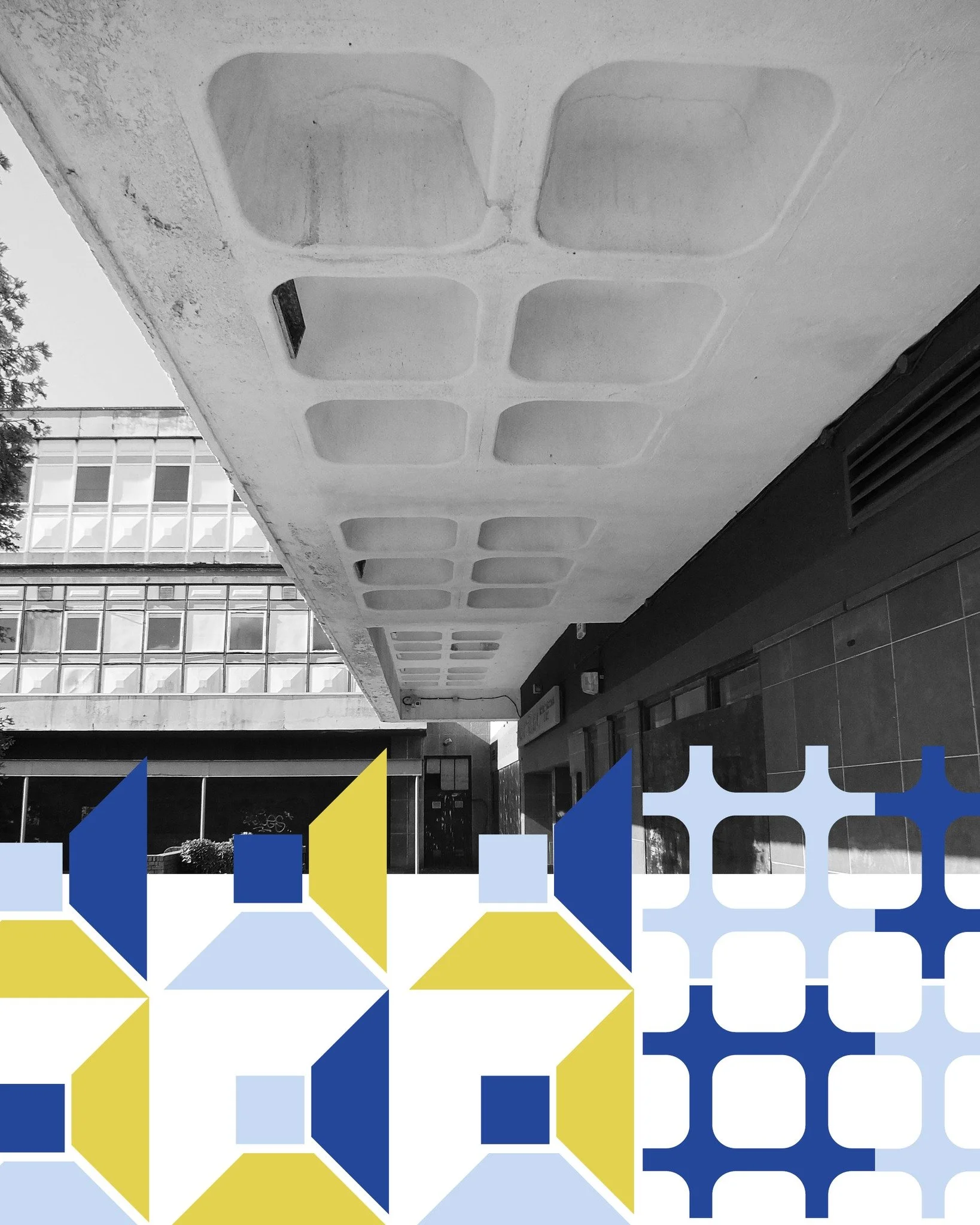 sunday inspiration 📸 the old coop building in glenrothes &mdash; photographed here before demolition works began, which have finally started i think. a much-discussed, much-disliked structure, and one i&rsquo;ve always had a soft spot for!

however 