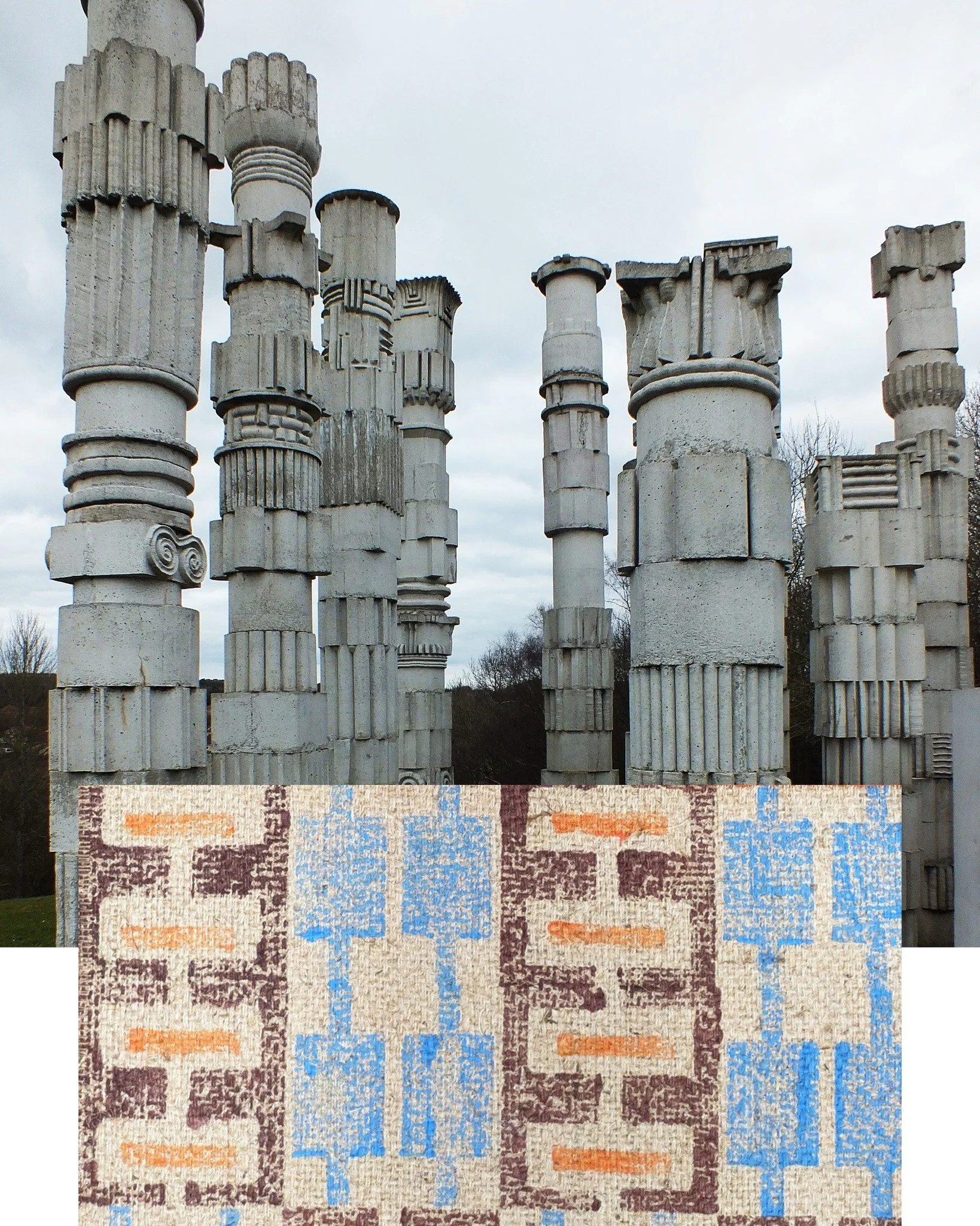 sunday inspiration 📸 in memory of david harding. these columns in glenrothes are a great reminder that planning once made room for artists as part of the structure itself.

i didn't know about him until i delved deep into such an interesting place. 