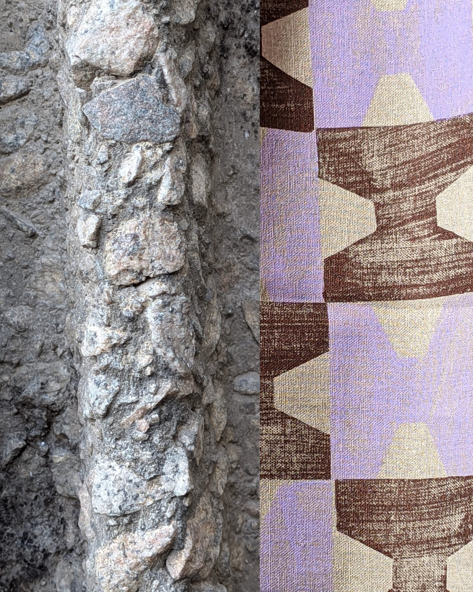 sunday inspiration 🔍 the ultra-close-up look on textures is sometimes my favourite thing. can you drape concrete? can you cast linen? i love a bit of material conversation between the different finishes. that's it, that's the post! have a curious we