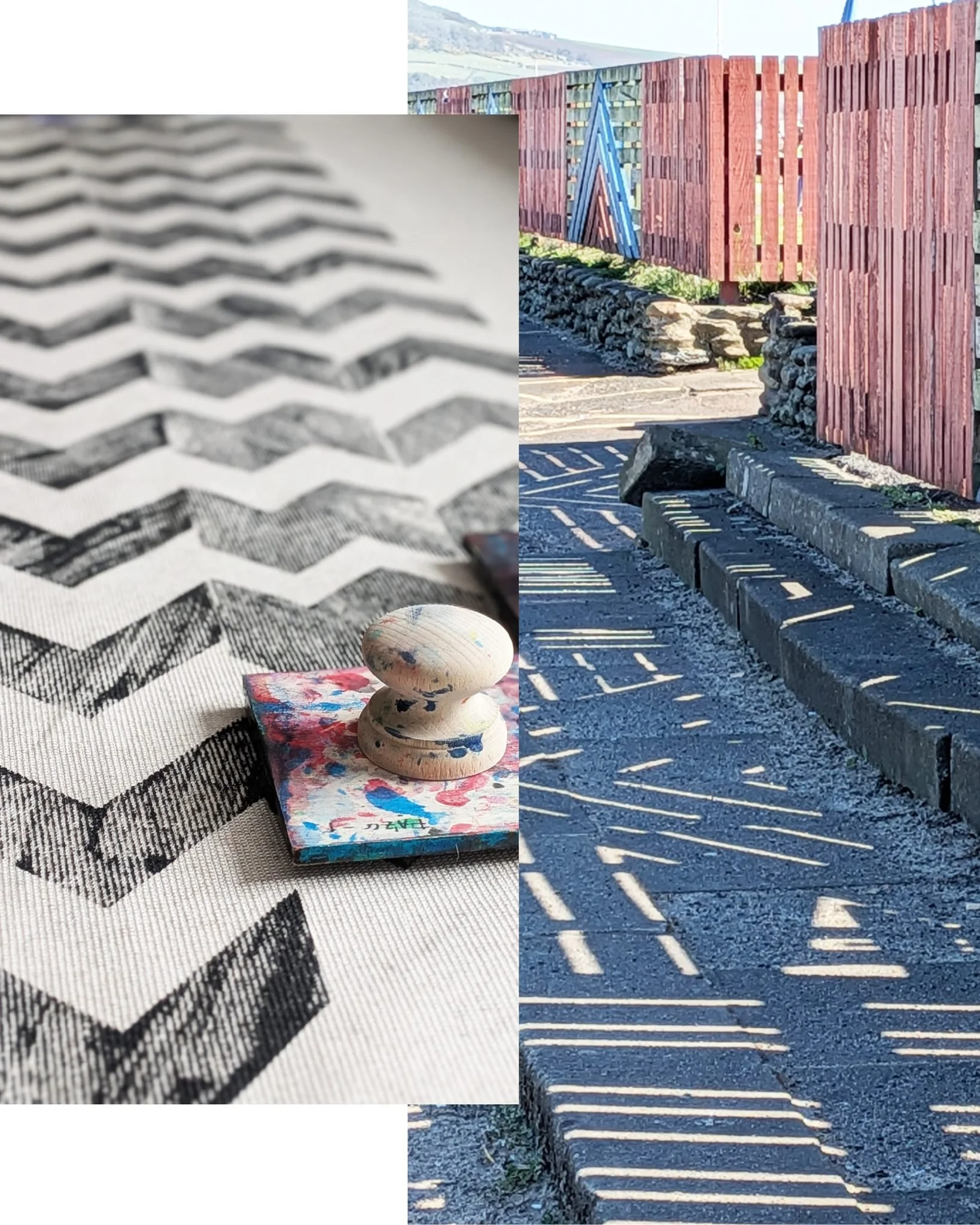 sunday inspiration 📸 found logic. sunday morning observations at the local beach: zig-zag shadows through the fence.

i&rsquo;ve always been drawn to how light can turn a functional boundary into a rhythmic, temporary architecture. it&rsquo;s the sa