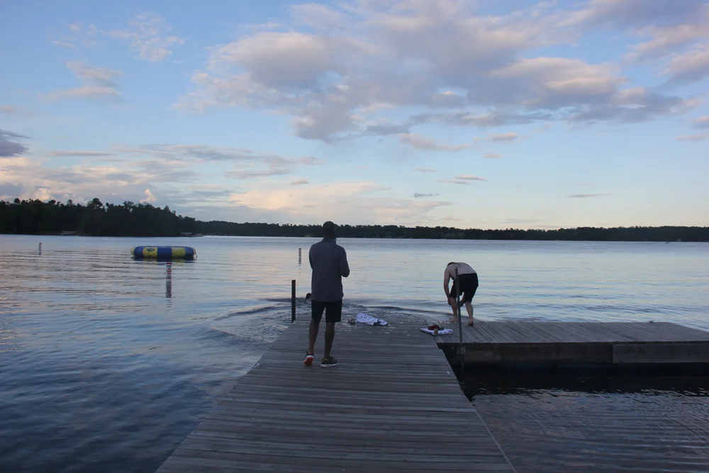 Evening swim in Gull Lake @ Madden's Resort