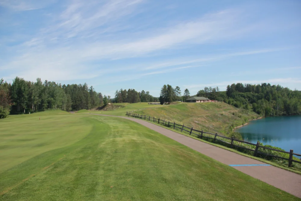 The stunning 18th at The Quarry