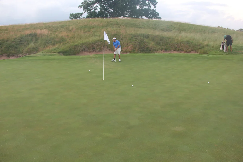  I edged out Joe and Wyatt to take the "greenie” 