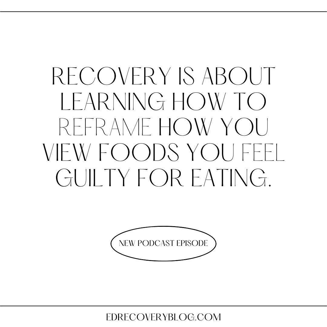 A new podcast episode is live! This episode explores food guilt and gives practical tips on how to reframe how you view foods. You can listen to this episode wherever you listen to podcasts 💜 .
.
.
.
.
.
.
.
 #eatingdisorderrecovery #edrecovery #eat