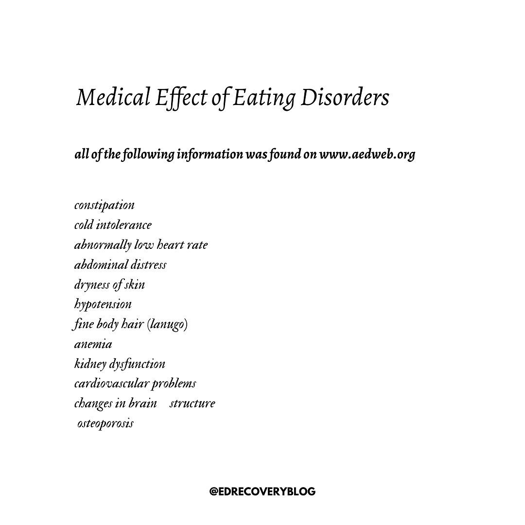 Today is the first day of #NEDAwareness Week! This graphic is not meant to scare anyone in any way. We just think it&rsquo;s important to highlight the severity of eating disorders and how important it is to accept help. Swipe for a message if you&rs