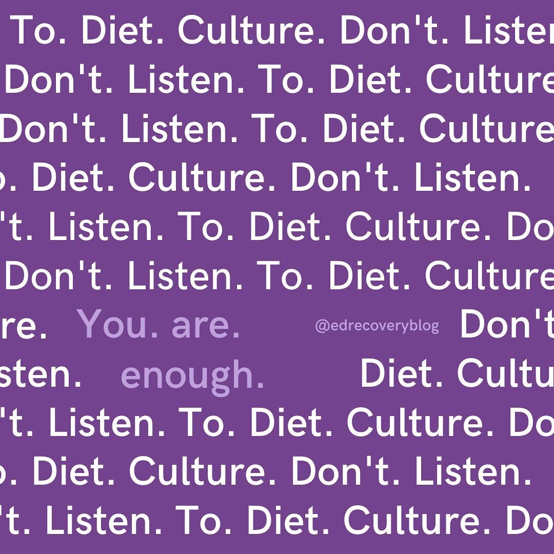 Diet culture is something that is (unfortunately) in our everyday lives. There is no one cause for developing an eating disorder but diet culture&rsquo;s messages can contribute to negative body image and low self esteem. These facts about diet cultu