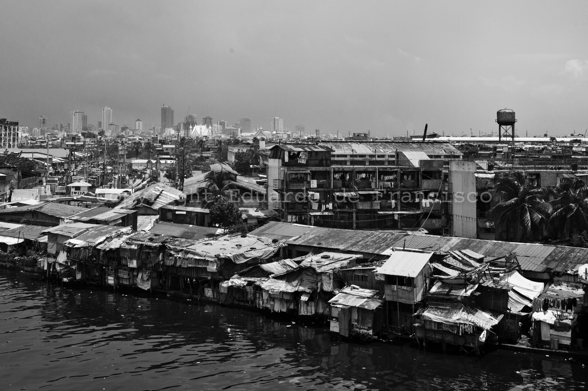  Manila, seen from Tondo, with the Estero river in the foreground. 