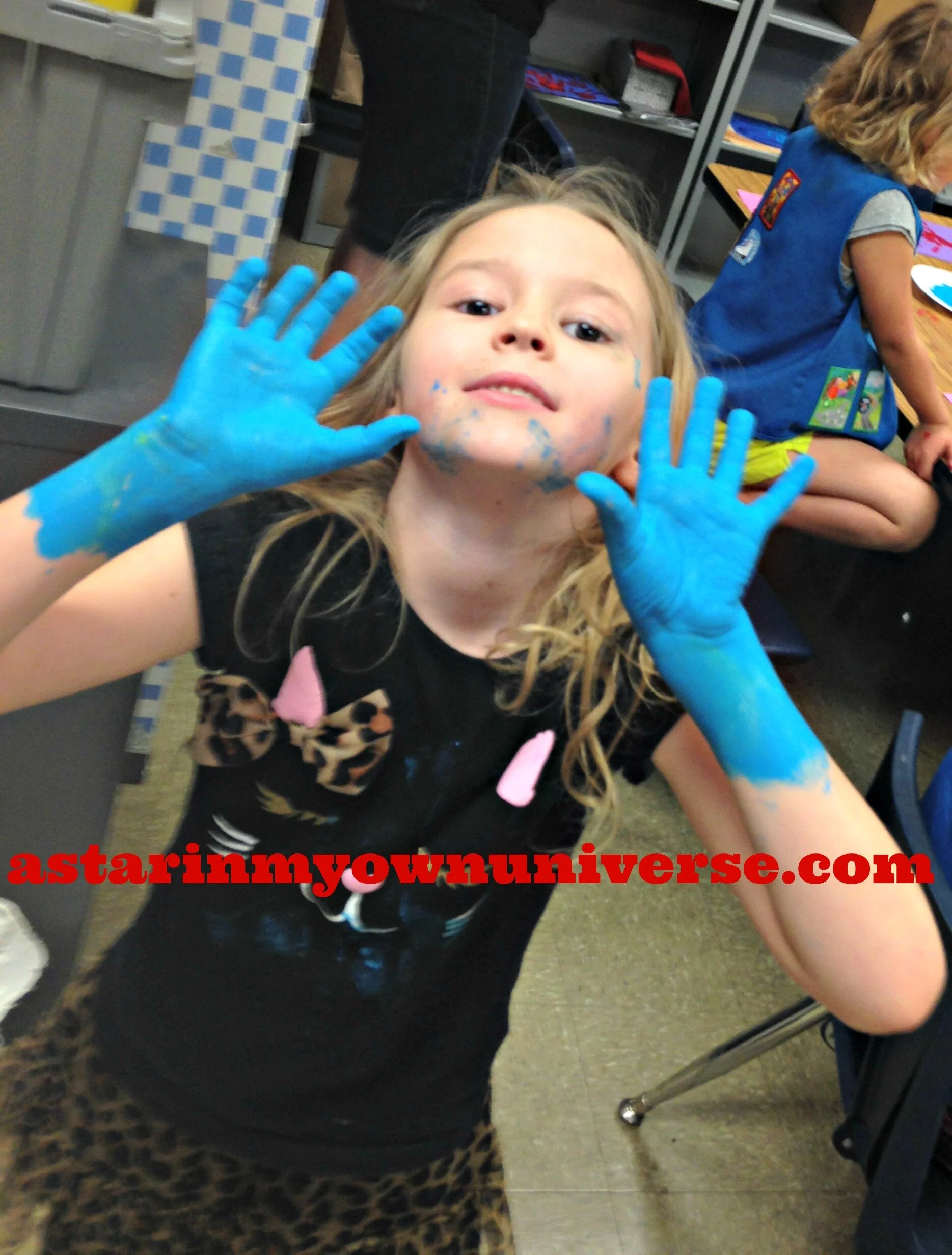 Wordless Wednesday #85 -- Caught Blue Handed