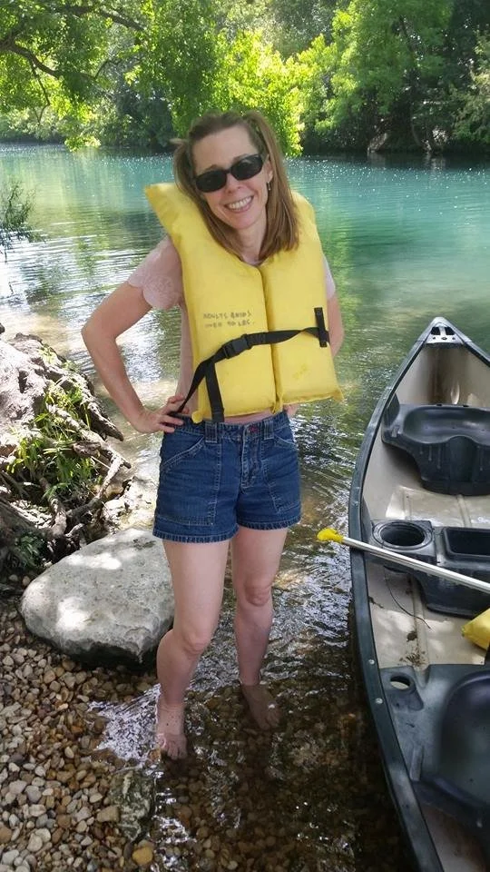 woman wearing life jacket