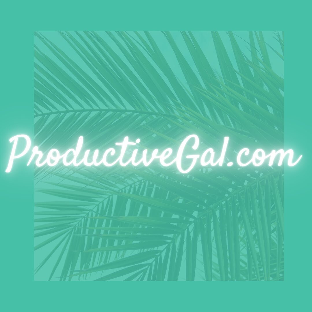 ProductiveGal.com is now live! 💫💫

Productive Gal has the content you need to unlock your true potential, achieve the goals you set out to, and live your BEST life!🌿✨

Click the link in bio for productivity, organization &amp; career hacks💚 ~ @th
