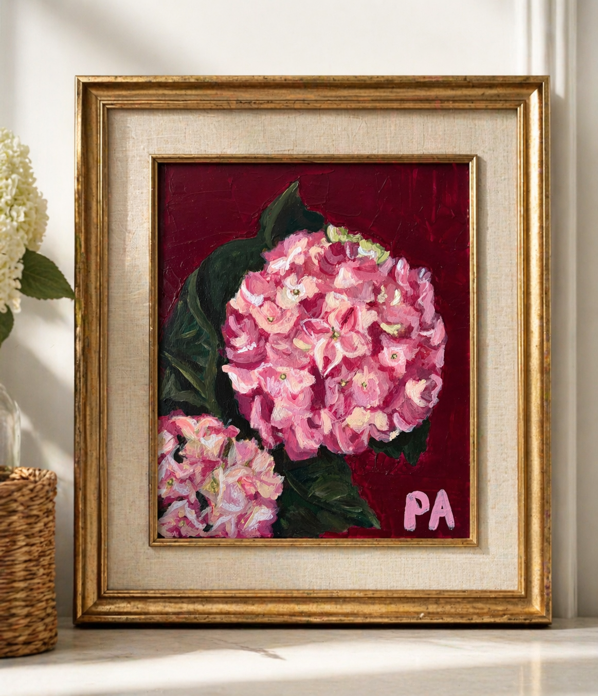 Pink Hydrangea Print