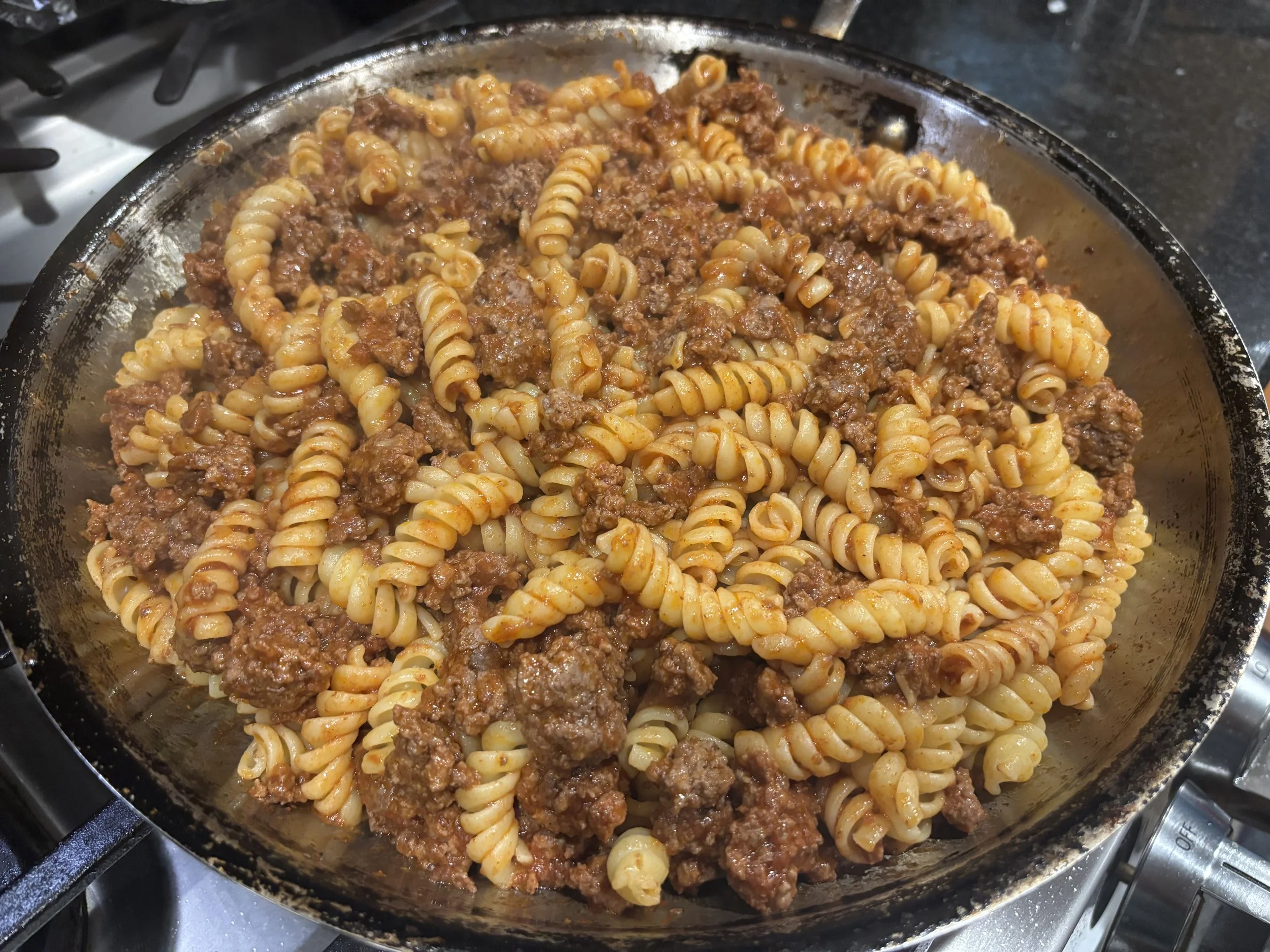 Teenage Athlete Beef and Pasta!