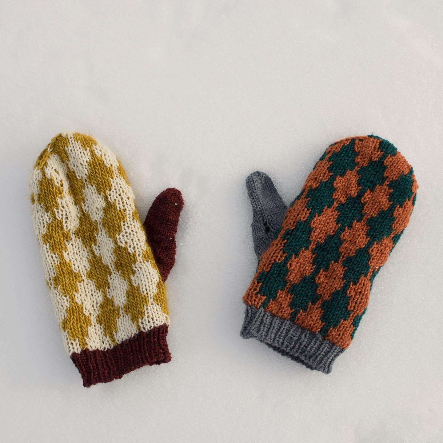 Knit these mittens in a hurry this weekend with yarn left over from some other projects &mdash; $45 and I might make some in other colors!