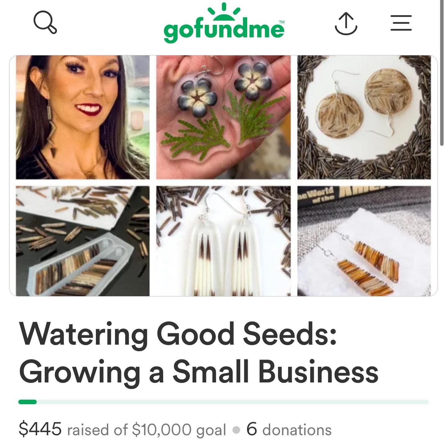 hey!!! my friend @waasnoodekwe is starting up a small business and could use your help! she makes the most beautiful jewelry&mdash; manoomin, corn, and other traditional foods pressed in resin into traditional florals and geometrics. everything she m