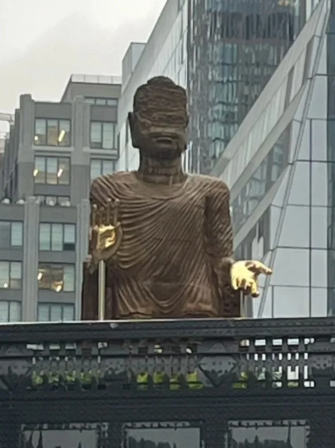 Buddha now greeting us on 30th &amp; 10th
