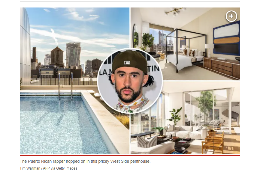 Bad Bunny penthouse sold on our block for a cool $15m