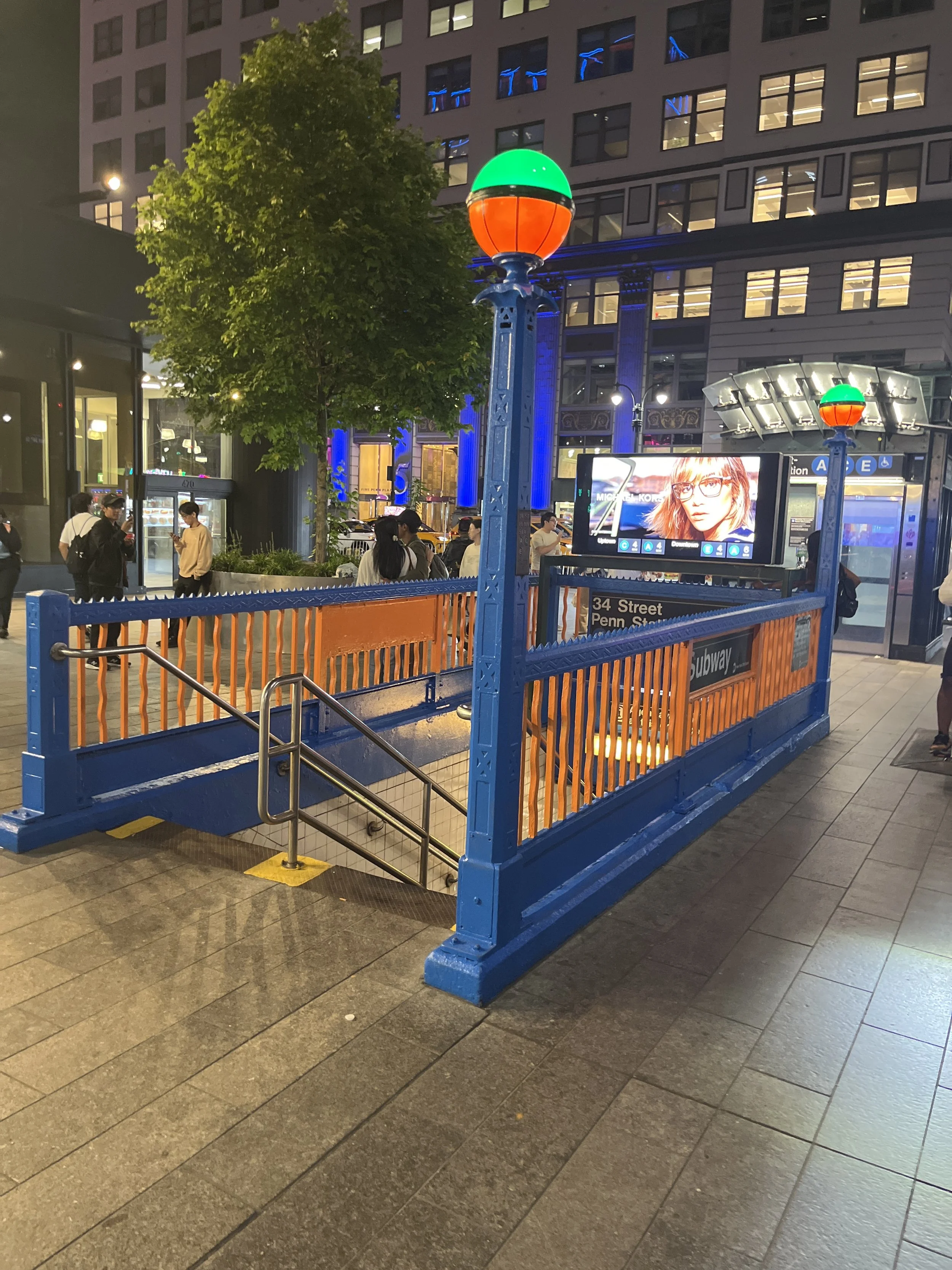 Subway entrances around block arena MSG are readying themselves for Game 1