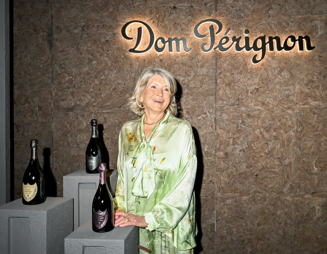 Martha Stewart and Heated Rivalry guy on the block last week for swanky Dom Perignon party