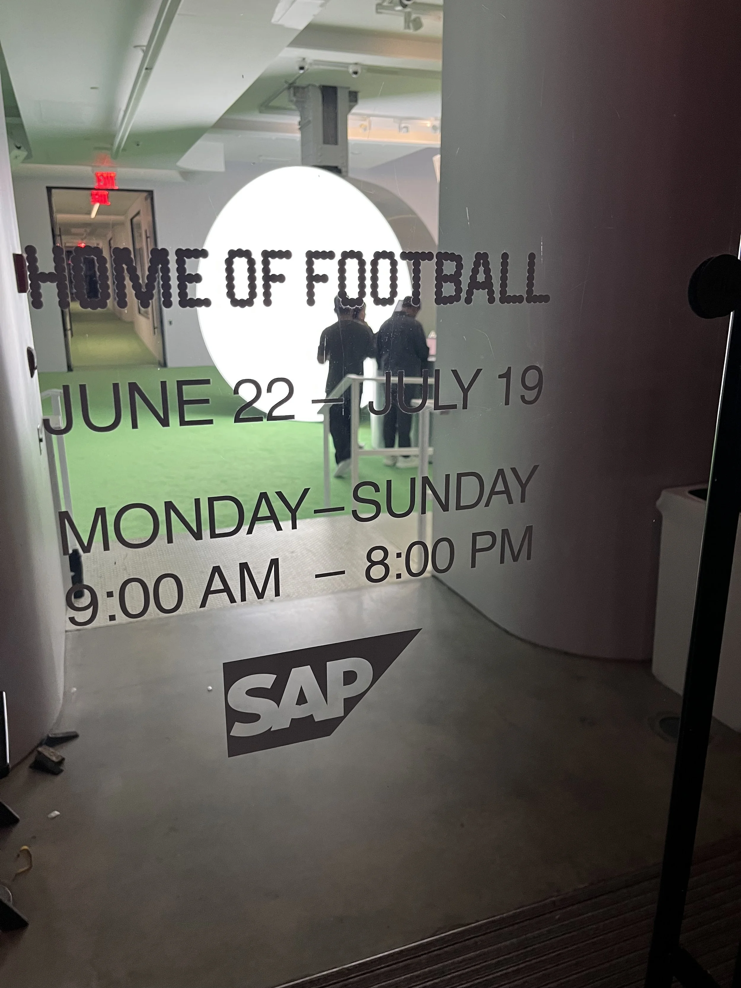 Soccer pop-up at High Line Nine (the art galleries right next to Sogno Toscano on 28th Street) for the next month